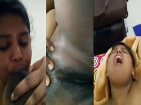 Super horny Indian girl gets her pussy licked and fingered in MMS video