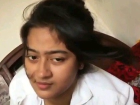 A lovely Indian teenage girl experiences intense penetration in her vagina