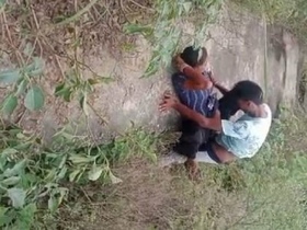 Outdoor sex scene with a young village boy and Randi