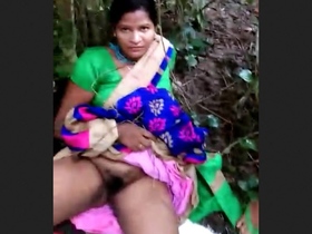 Indian women caught outdoors with black lover