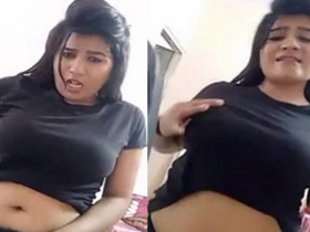 Beautiful woman finally reveals her deep belly button - watch her naughty side!