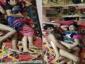 Tamil wife becomes a sexy auntie in her husband's video