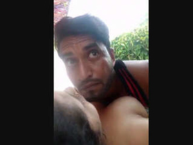 Fast outdoor sex of Indian village bridegroom and wife