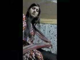 Kashmiri girlfriend reveals her large breasts over video call