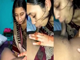 Bangladeshi girl gives a blowjob in a video