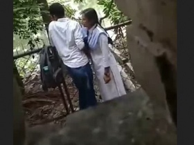 Young lovers engage in outdoor oral and intercourse