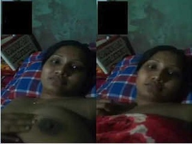 Horny Indian bhabhi flaunts her breasts and pussy