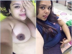 Curvy Bhabhi flaunts her big boobs in a seductive video