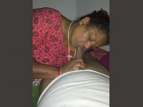 Indian housewife performs oral sex on her partner