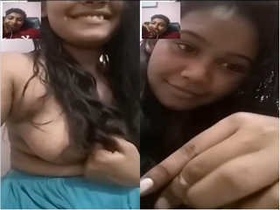 Bangla girl with big boobs gets naughty on video