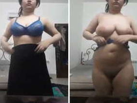 Indian babe gets paid to pose naked for XXX boobs and have sex with her boyfriend