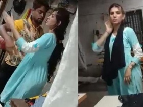 Bhabi gets caught in the act of having sex with her lover