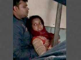 Indian couple has sex on a moving train in rural area