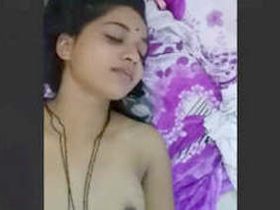 Indian newlywed college girl enjoys sex in video