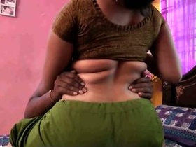 Cheating wife indulges in steamy foreplay with servant