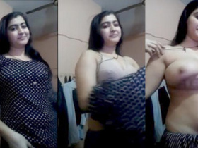 Pakistani beauty reveals her breasts and intimate parts