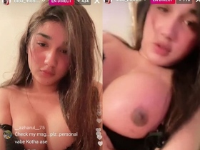 TikTok user flaunts her big boobs in a seductive video