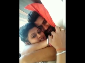 Desi couple shares intimate moments in a romantic video