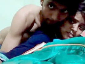 Cute couple's romantic fucking captured in MMS video