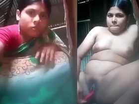 Unsatisfied village bhabi masturbates in frustration