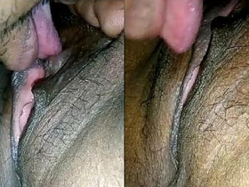 Indian husband pleases his wife with sensual oral sex
