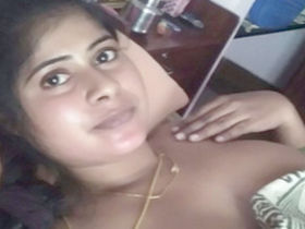 Indian aunt strips down to her nightgown for a self-portrait with her boyfriend
