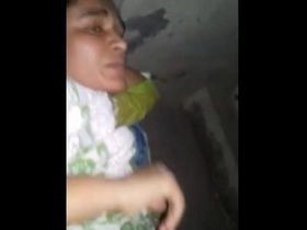 A sexy Indian wife endures intense discomfort during rough intercourse