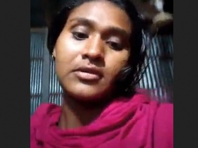 Bangladeshi village woman puts on a seductive display