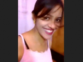 Gorgeous young woman unexpectedly discovered in the midst of intimate moment