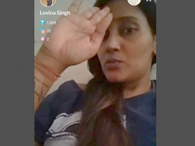Lovina Singh's big boobs and pussy on display in a live performance