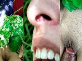 Desi girl Kashmiri gets fucked in the village outdoors