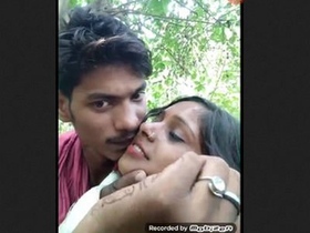 Outdoor adventure in the jungle with a sexy couple