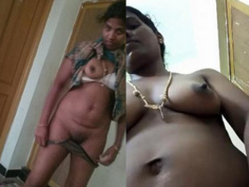 Desi bhabi Sash strips down to show off her big boobs and pussy