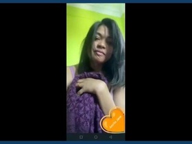 A seductive woman from Bangladesh puts on a display