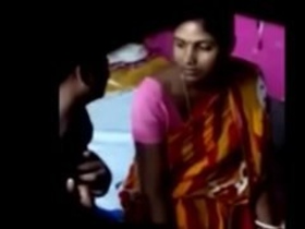 Indian wife Mrs Durga gets naughty with her young husband in a secret affair