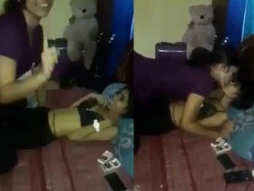 Desi friends explore their lesbian desires in a steamy video