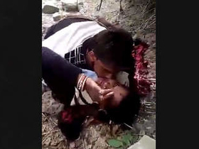 A married woman enjoys outdoor sex under the sun