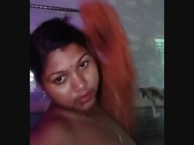 Bengali wife pleasures herself in the restroom