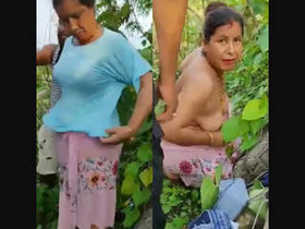 Indian auntie gets wild in the jungle