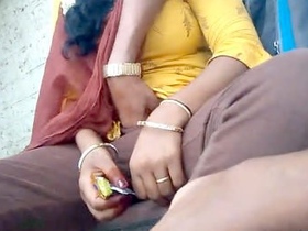 Telugu couple's amorous outdoor escapade in a public garden