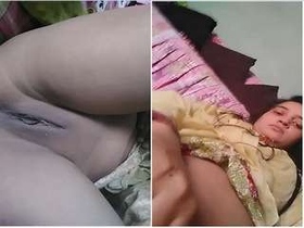 Pakistani babe flaunts her pussy in a solo video