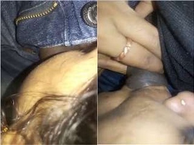 Desi bhabie gives a blowjob to her boyfriend