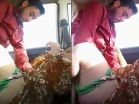 Aroused Pakistani duo engages in passionate lovemaking inside a vehicle