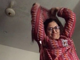 Bhabhi films herself nude and masturbates