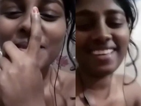 Indian couple shares intimate moments in village setting