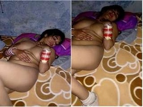 Watch the newlywed husband of a timid wife in this exclusive video recording