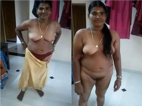 Desi maid flaunts her body to impress landlord with tits and pussy