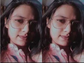 Indian girl flaunts her body in video call