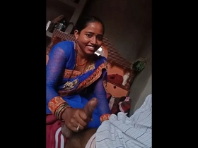 A newly married wife's first video features a passionate blowjob for her husband