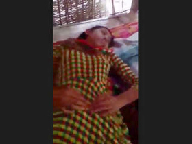 A youthful woman from a rural area is penetrated and massaged by her partner